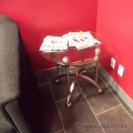 Tempered Glass and Chrome 18" End Table Tempered Glass and Chrome 18" End Table